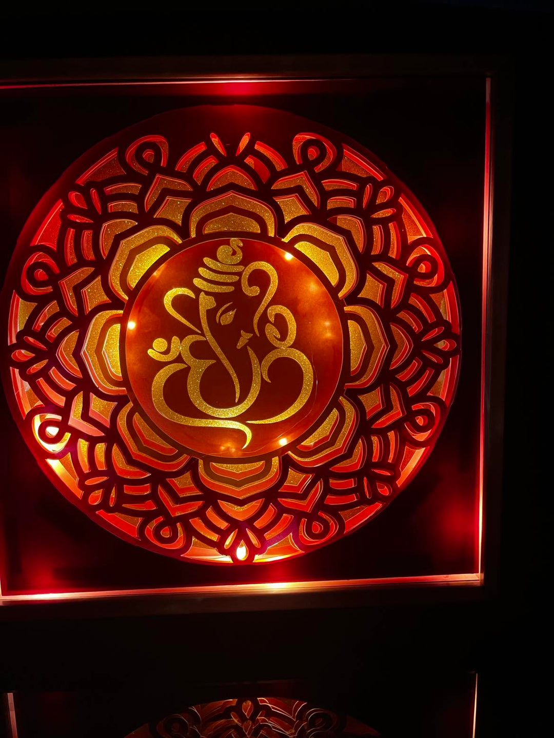 3D Ganesh ji Light box