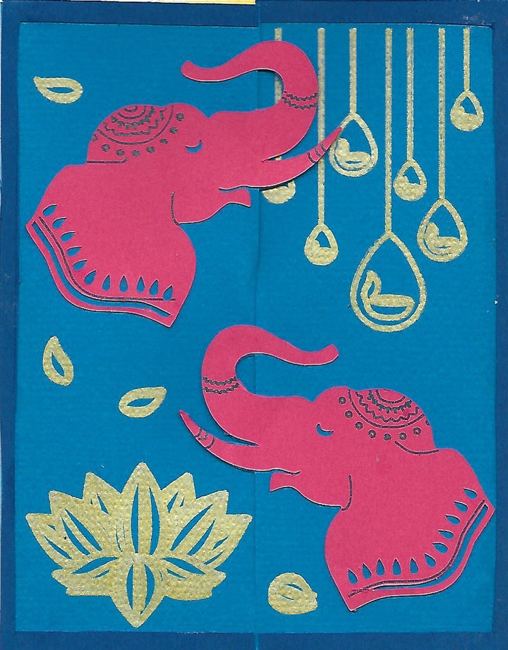 Diwali Elephant Card