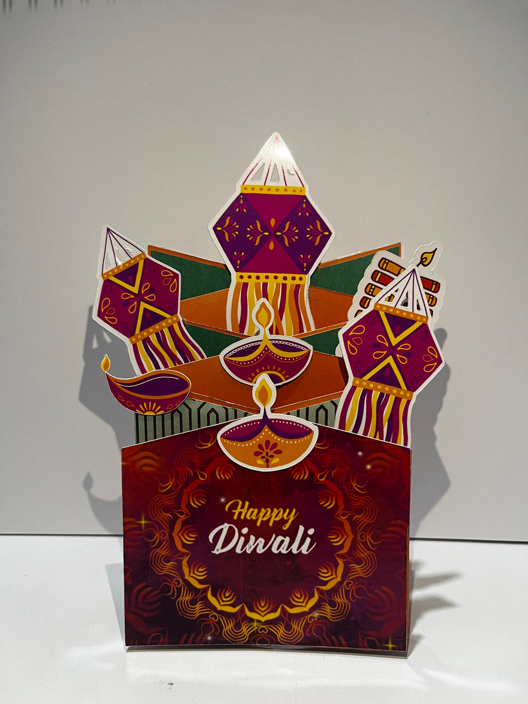 Diwali Cascade Card